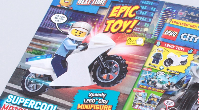 Next month's LEGO CITY magazine includes a free police motorbike