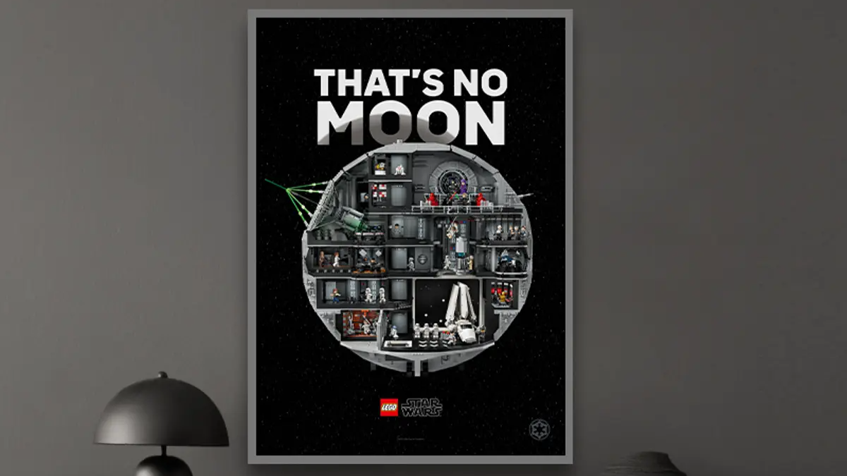 First look at LEGO Star Wars UCS Death Star supersize print reward