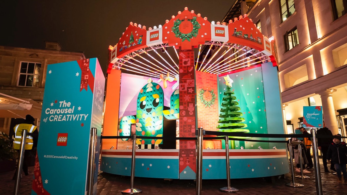 LEGO Carousel of Creativity festive display has now launched in Covent Garden