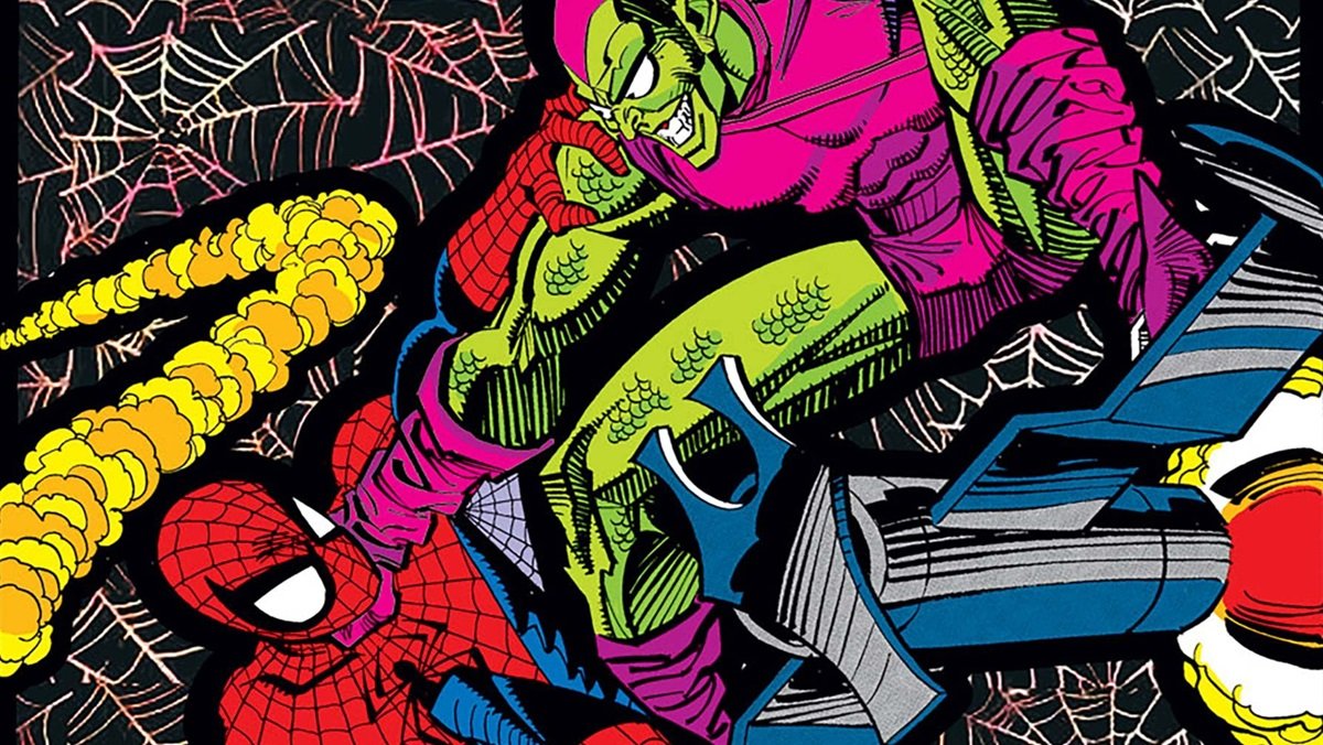 Spider-Man fighting Green Goblin